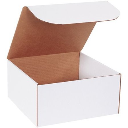 BOX PACKAGING Corrugated Literature Mailers, 12"L x 12"W x 6"H, White ML12126